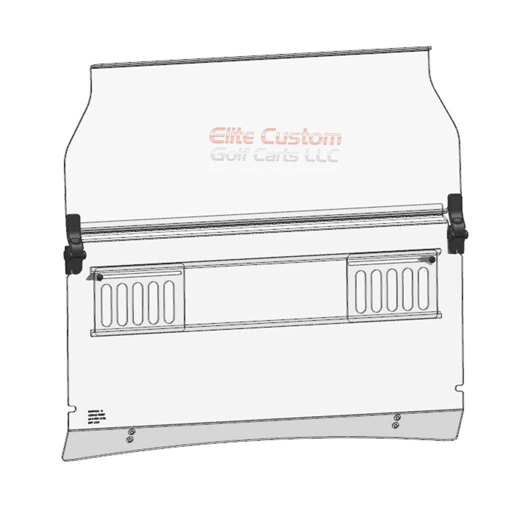 Evolution D5 Golf Cart Clear DOT Windshield Fits D5 Ranger & Maverick