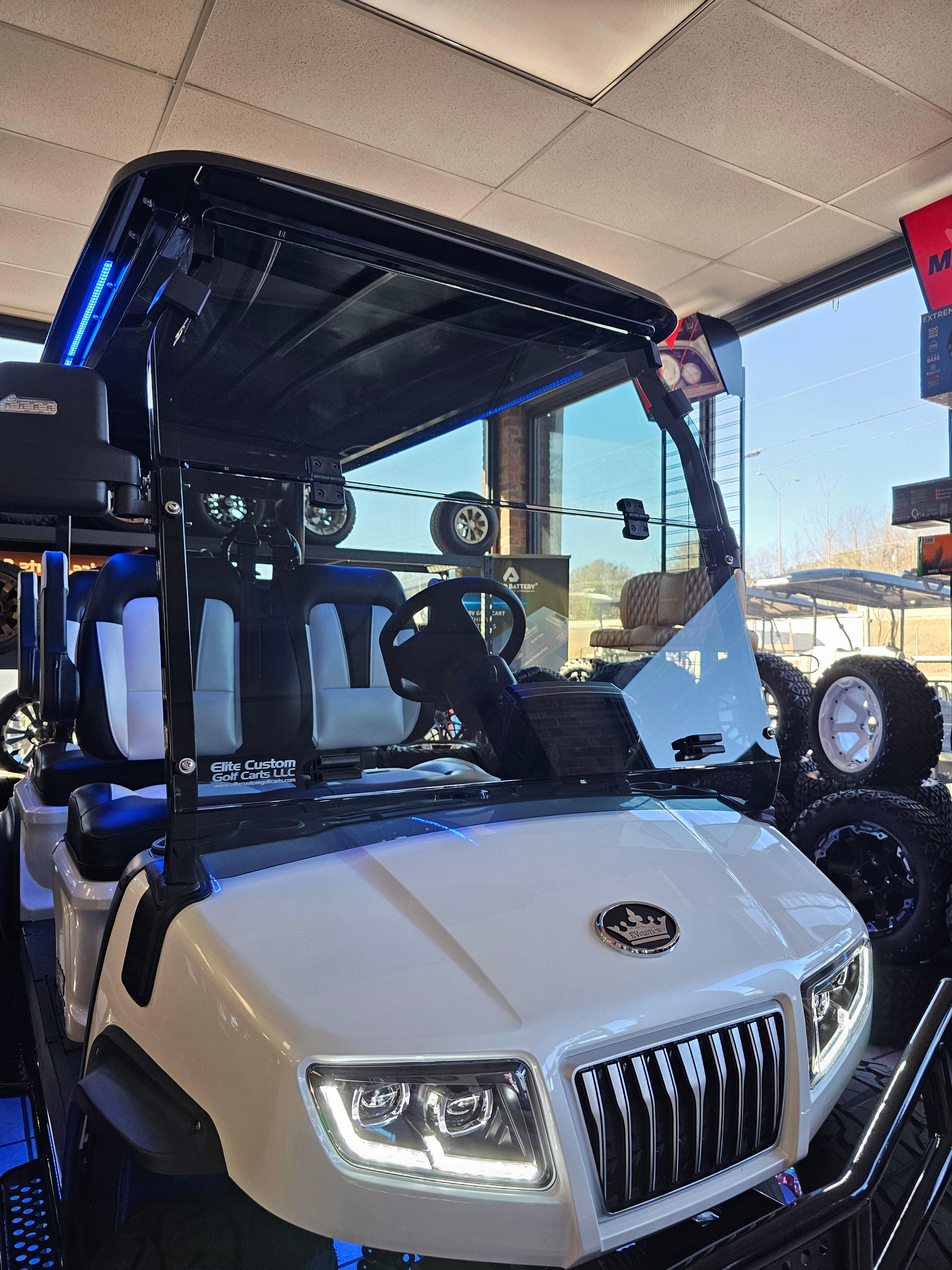 Evolution D5 Golf Cart Tinted Windshield Fits Evolution D5 Models