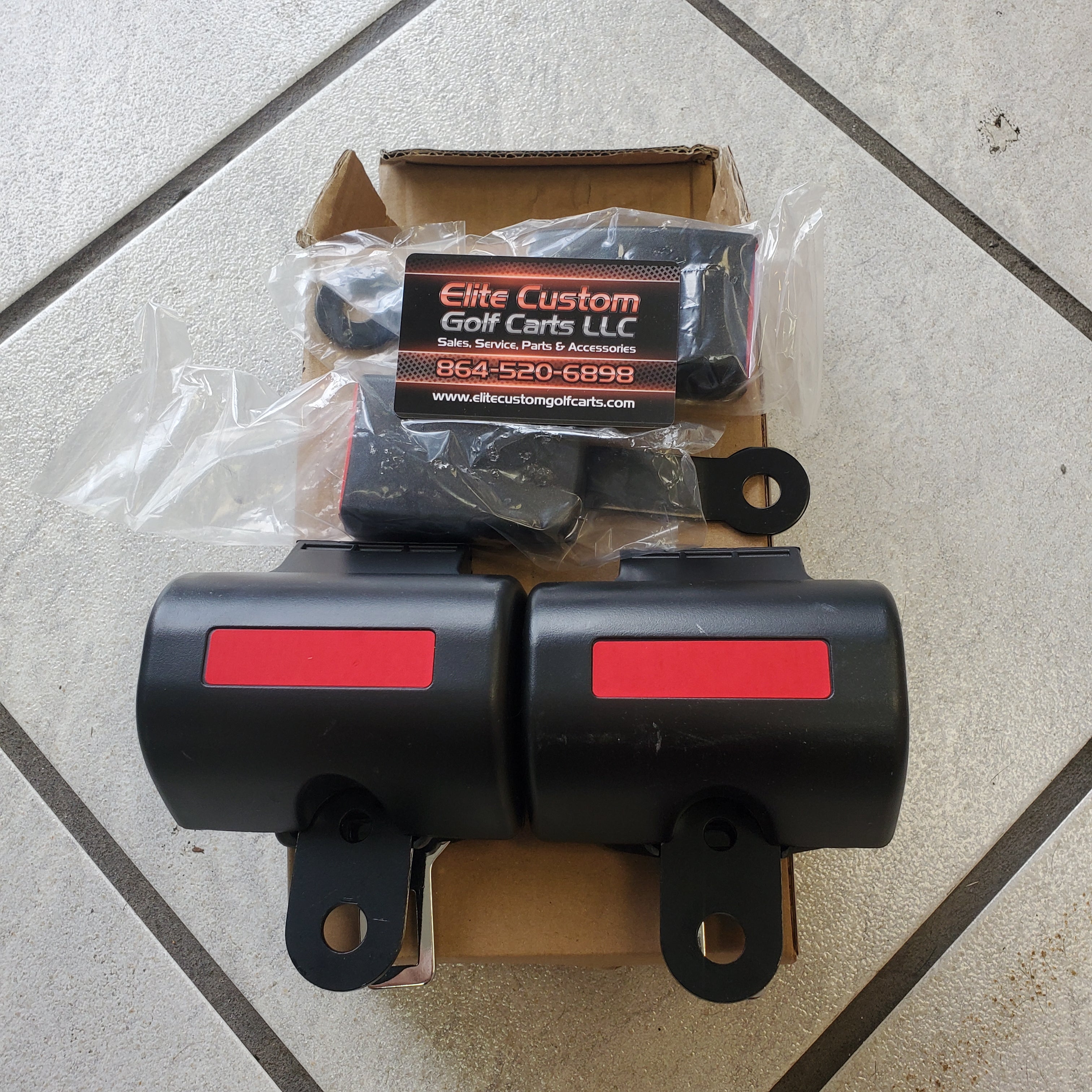 Evolution Golf Cart Golf Bag Attachment Replacement Straps / Buckles Elite Custom Golf Carts LLC