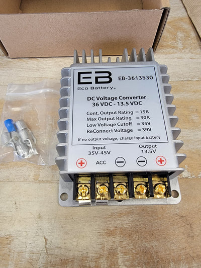 Eco Battery 36 Volt to 13.5 Volt 30 Amp Converter Input is Voltage 35V-45V
