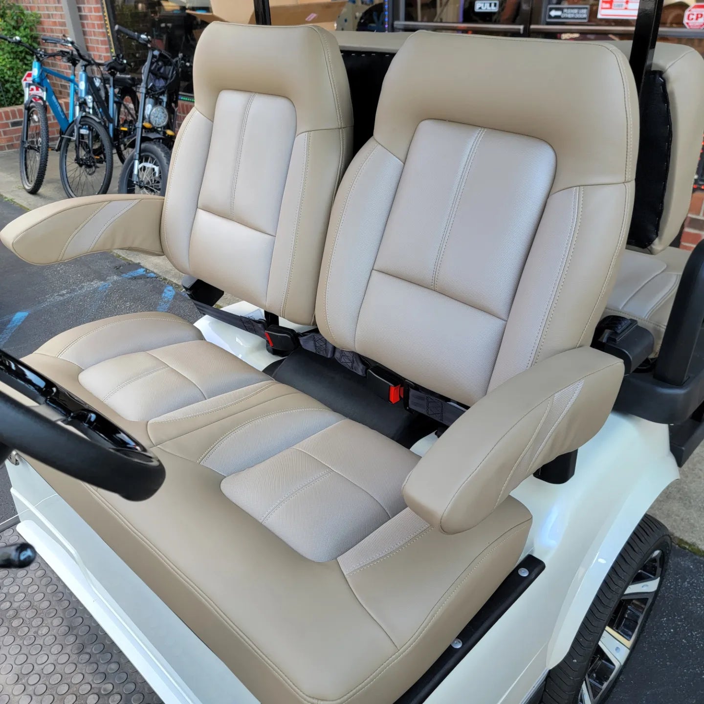 Evolution EV Golf Cart American Sportster High Back Premium Seats w/Ar