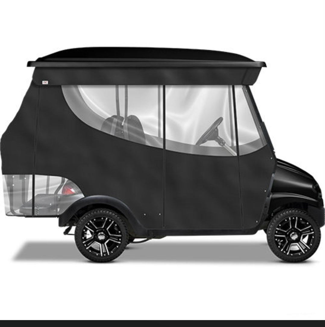 double-take-4-passenger-golf-cart-enclosure-elite-custom-golf-carts-llc