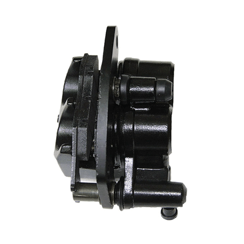 Evolution golf cart brake caliper for hydraulic brakes.
