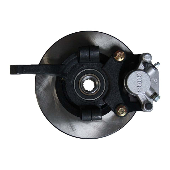 Evolution Golf Cart Front Hub, Front Spindle &amp; Disc Brake Assembly for Hydraulic Brake Fits Evolution D6 DMAX 4x4 Models