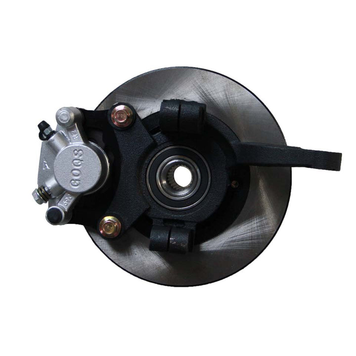 Evolution Golf Cart Front Hub, Front Spindle &amp; Disc Brake Assembly for Hydraulic Brake Fits Evolution D6 DMAX 4x4 Models
