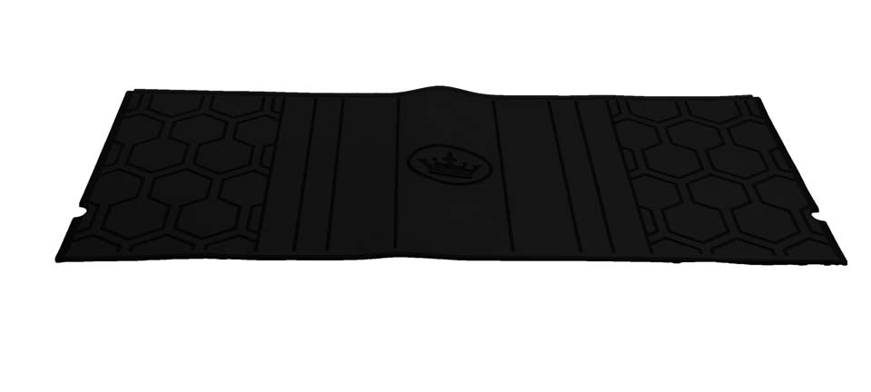 Evolution D5, D6 DMAX Golf Cart Floor Mat Footrest Rubber Skin Black Carbon