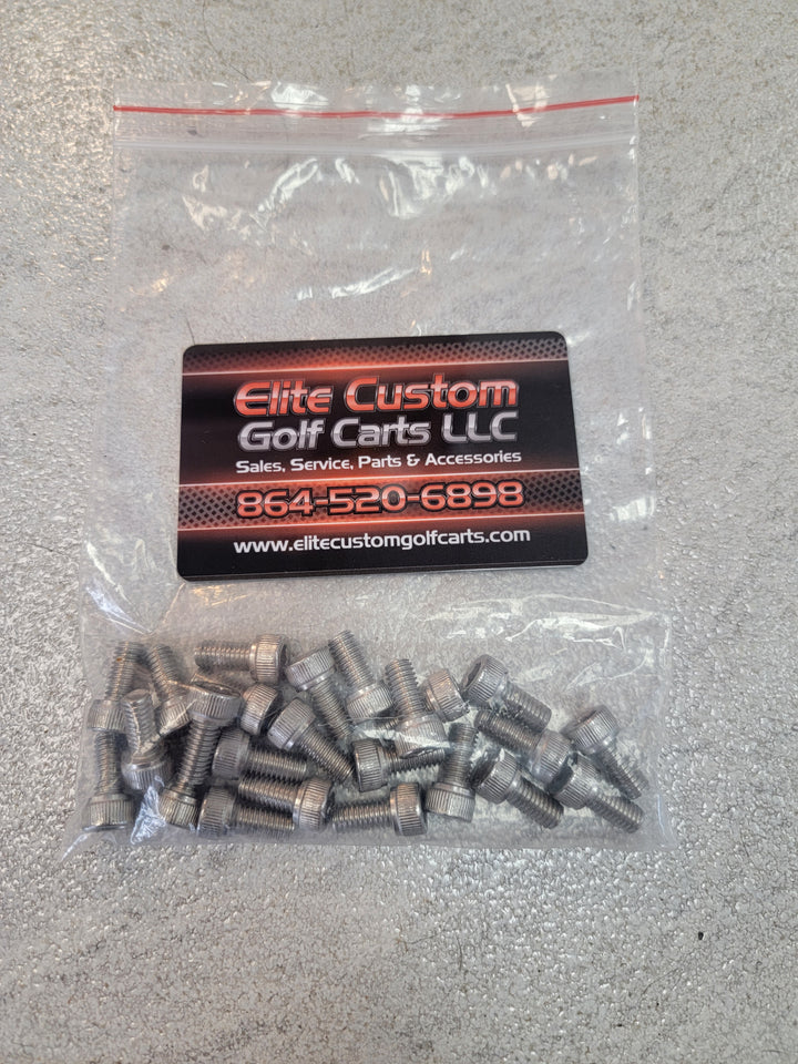 Evolution Golf Cart Wheel Inserts Bolts / Screws for Installation of Wheel Inserts
