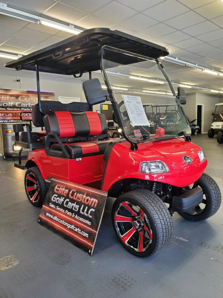 Evolution Golf Cart Black &amp; Red Seat Backrest Cushion