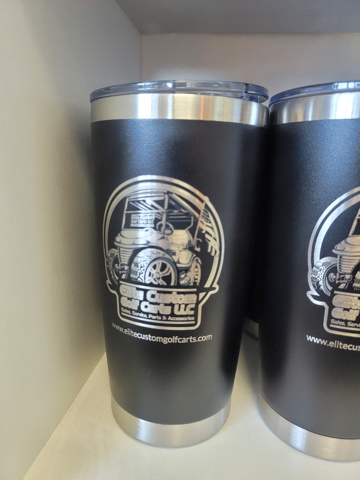 Elite Custom Golf Carts Tumbler Black