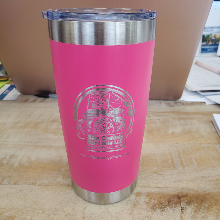 Elite Custom Golf Carts Tumbler Hot Pink