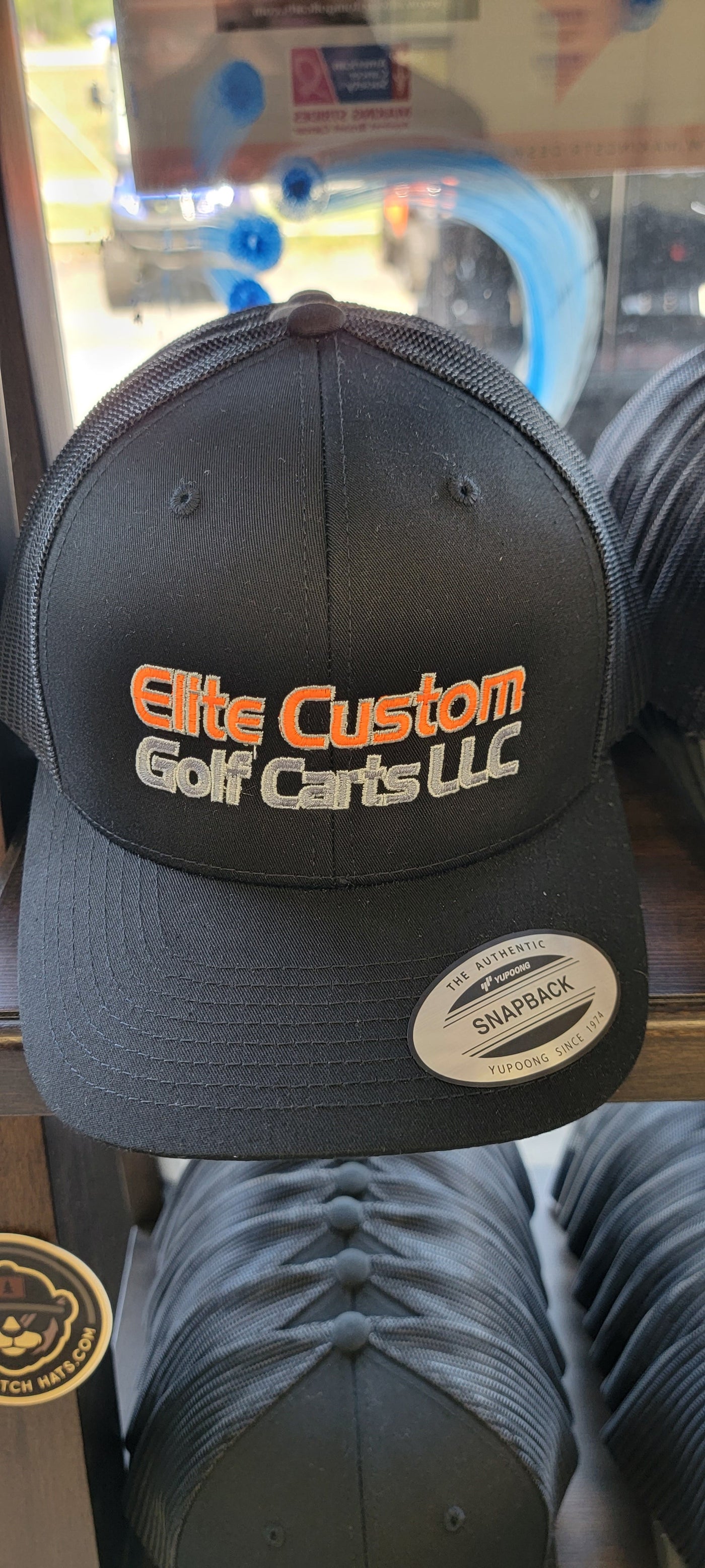 Elite Custom Golf Cart Trucker Hat Gray