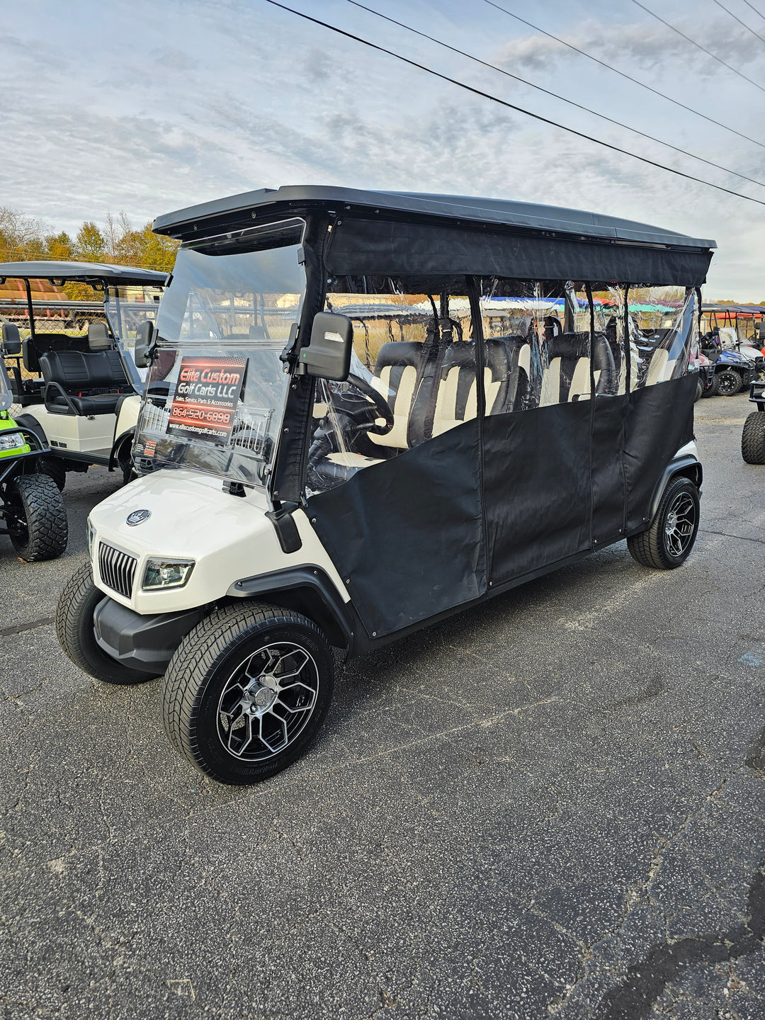 Evolution D5 Ranger &amp; Maverick DoorWorks 6 Passenger Golf Cart Enclosure