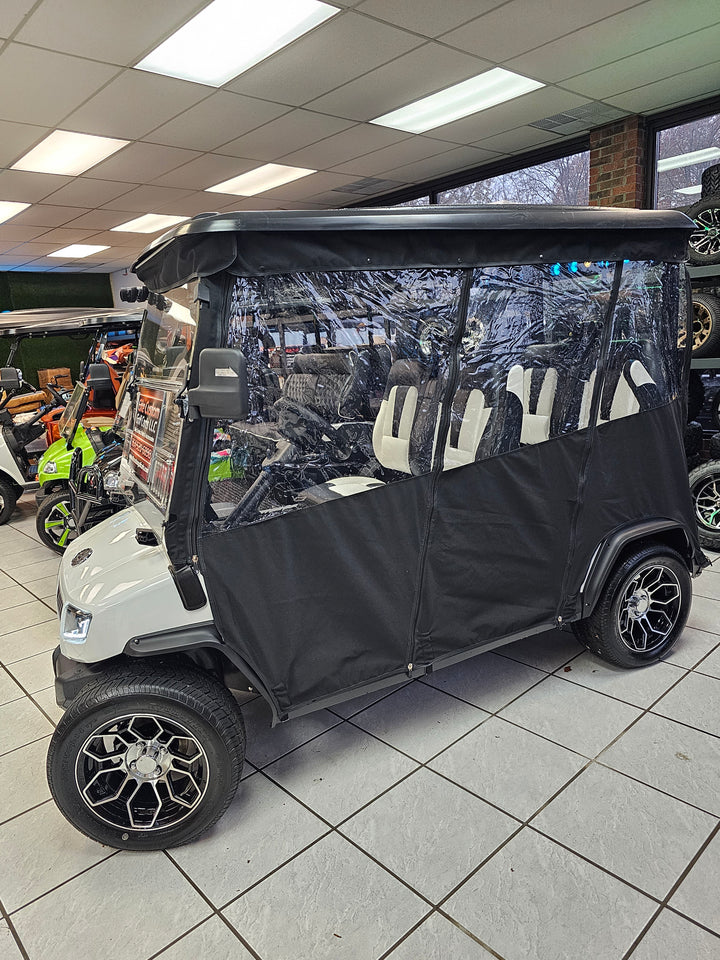 Evolution D5 Ranger 4 &amp; Maverick 4 Passenger Golf Cart Enclosure Evolution Brand With Tracks