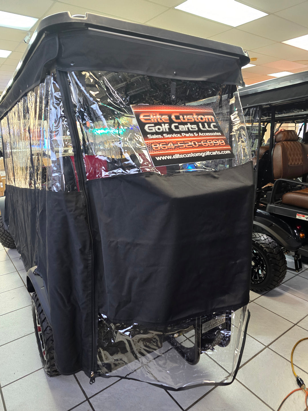 Evolution 6 Passenger Track Style Golf Cart Enclosure By Evolution Fits Carrier 6 &amp; Forester 6 Models