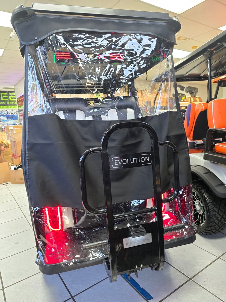 Evolution Brand D5 2+2 Ranger &amp; Maverick Passenger Golf Cart Enclosure with Tracks