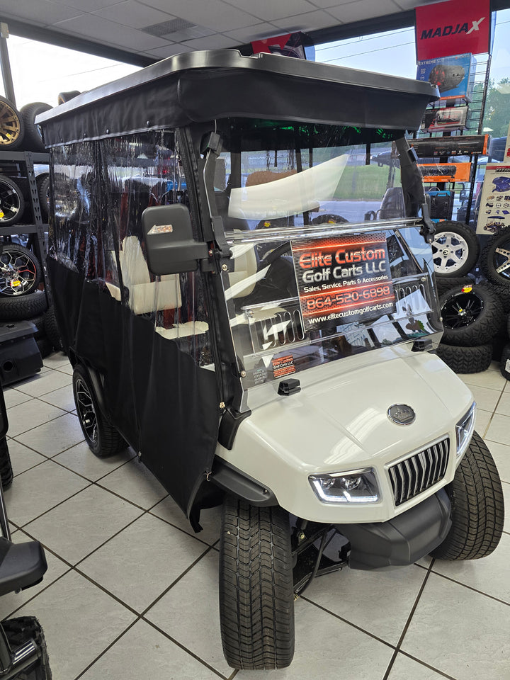 Evolution Brand D5 2+2 Ranger &amp; Maverick Passenger Golf Cart Enclosure with Tracks