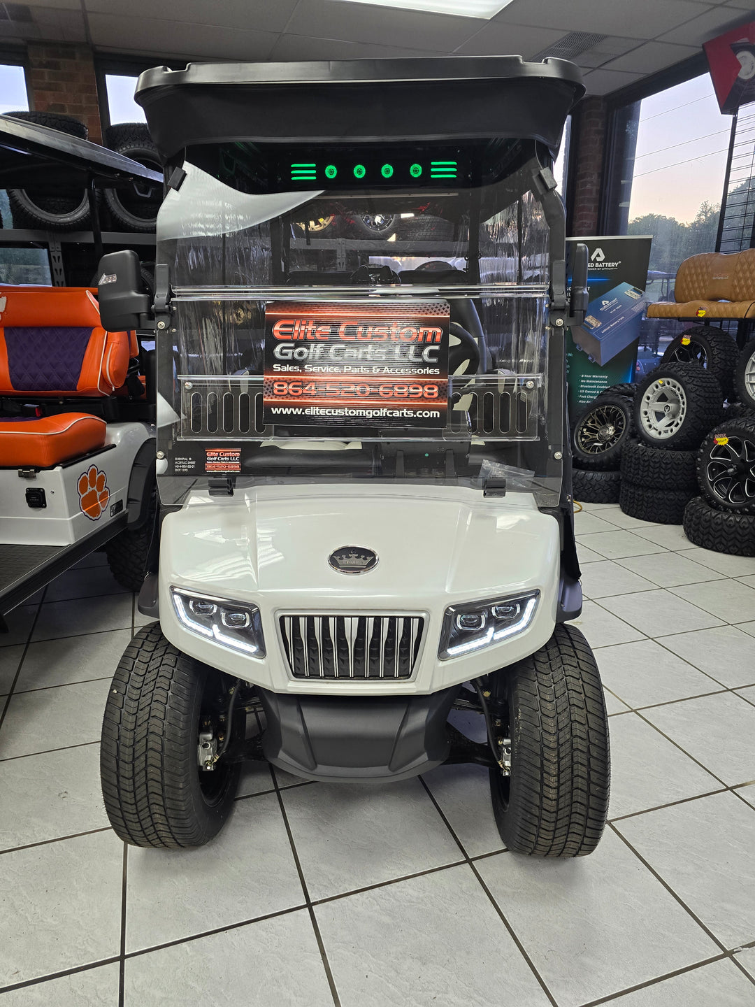 Evolution Brand D5 2+2 Ranger &amp; Maverick Passenger Golf Cart Enclosure with Tracks