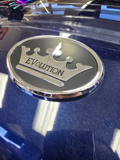 Evolution Golf Cart Trademark Plate / Front Emblem