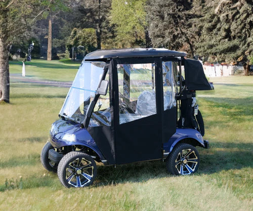 Evolution 2 Passenger Hinged Door Golf Cart Enclosure By Doorworks Fits Classic 2 Pro &amp; Plus and Turfman 200 Models