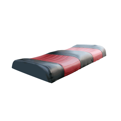 Evolution Golf Cart Candy Apple &amp; Black Front Seat Bottom Cushion