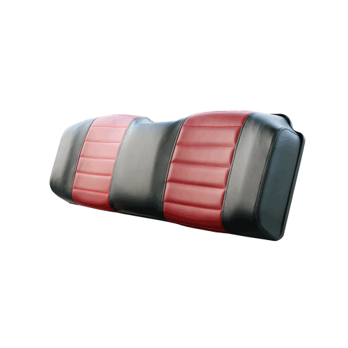 Evolution Golf Cart Black &amp; Candy Apple Red Seat Backrest Cushion