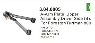 Evolution Golf Cart Upper A Arm 2015-2019 Models
