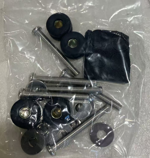 Evolution Golf Cart Windshield Mounting Hardware (NEW 2024 STYLE) Fits Classic Plus, Classic Pro, Forester Plus and Carrier Plus Models