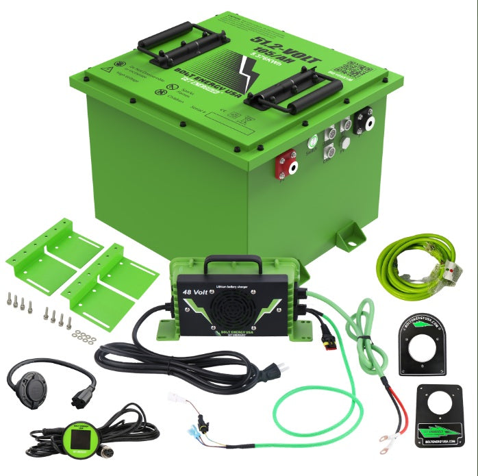 Bolt Energy 105AH 48 Volt MINI Golf Cart Lithium Battery - Standard Kit