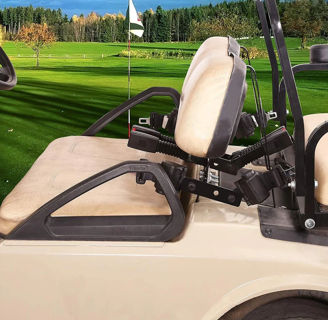 Universal Retractable Golf Cart Seat Belt Kit with Bracket 4PCS