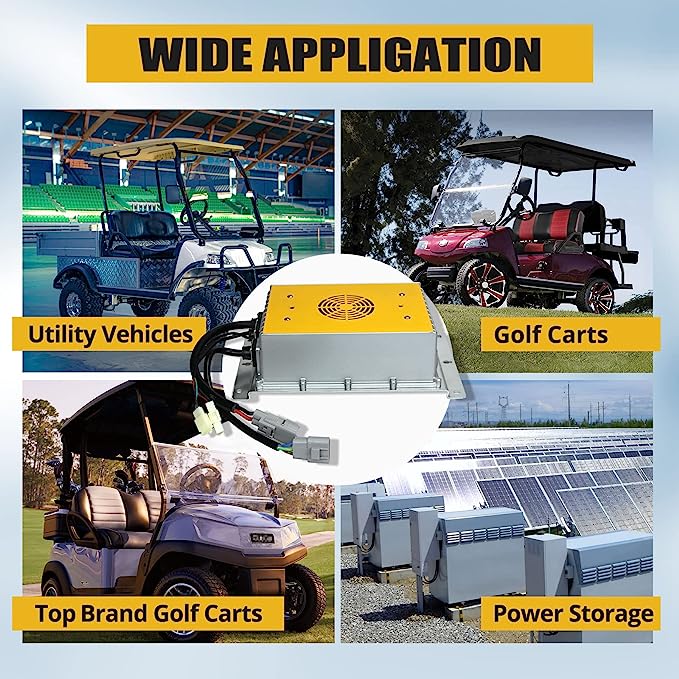 Evolution Golf Cart Charger Fits Classic Plus, Classic Pro, Forrester Plus and Carrier Plus Models