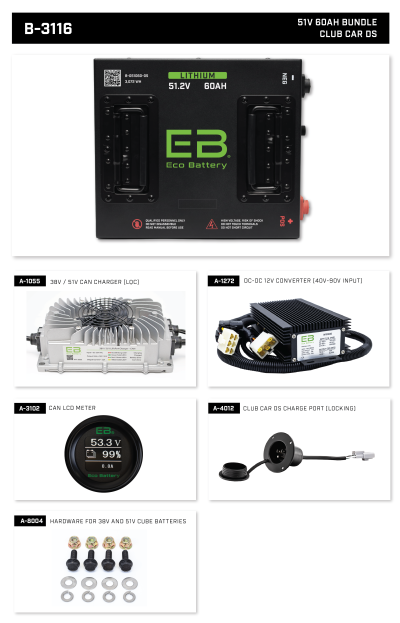 Eco Battery 48v 60ah LiFePO4 Lithium Battery