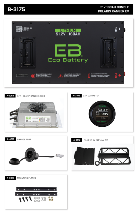 Eco Battery LIFEPO4 Lithium 51v 160ah Bundle