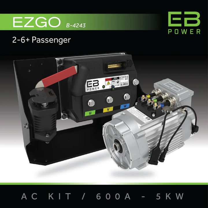 EB Power AC Conversion Kit 600A with 5kW for EZGO 2-6 Passenger