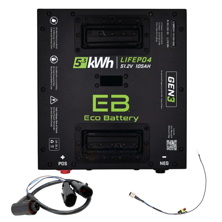 Eco Battery LIFEPO4 Lithium 48v 105ah Battery For Evolution D5 &amp; D6 DMax Models