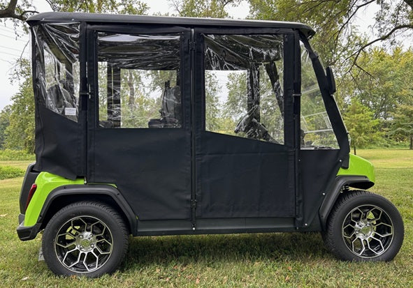 Evolution D5 4 Passenger Hinged Door Golf Cart Enclosure By Doorworks evolution-d5-4-passenger-hinged-door-golf-cart-enclosure-by-doorworks