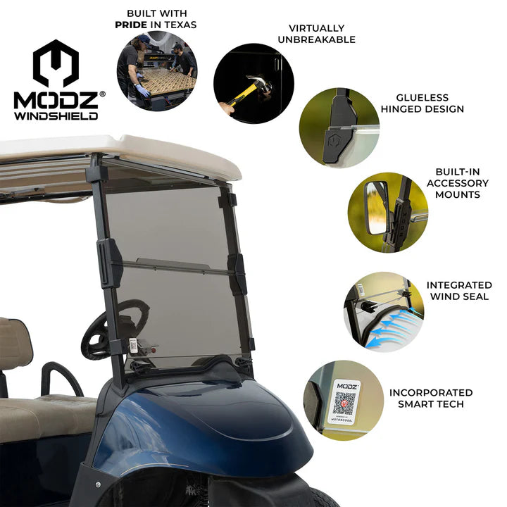 E-Z-GO RXV Tinted Windshield 2008-2023