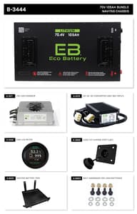 Eco Battery LIFEPO4 Lithium 70 Volt 105ah Bundle