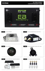 Eco Battery LIFEPO4 Lithium 70 Volt 105ah Bundle