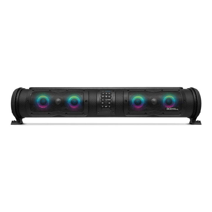 Ecoxgear 28" SoundExtreme SE28 Amplified Powersports Bluetooth 8 Speaker Soundbar with LED Lighting &amp; 500 Watts of Peak Power