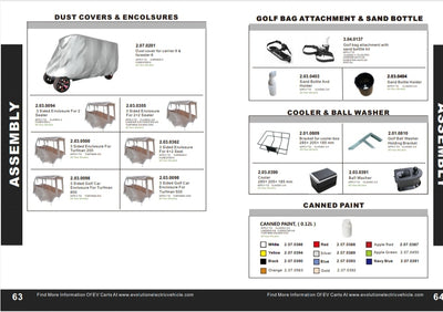 EVOLUTION GOLF CART PARTS DIGITAL CATALOG FOR CLASSIC, FORESTER, CARRIER, TURFMAN