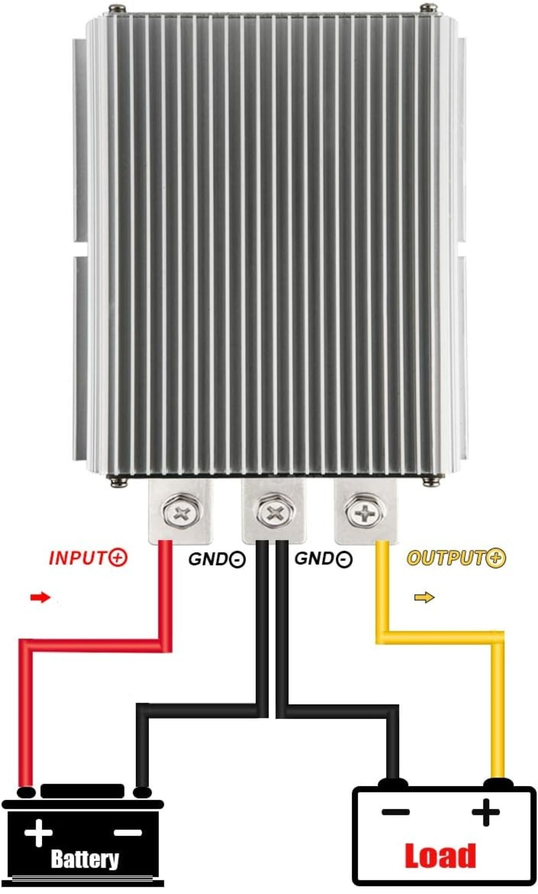 Golf Cart 60 Amp 48V to 12V Heavy Duty DC Converter
