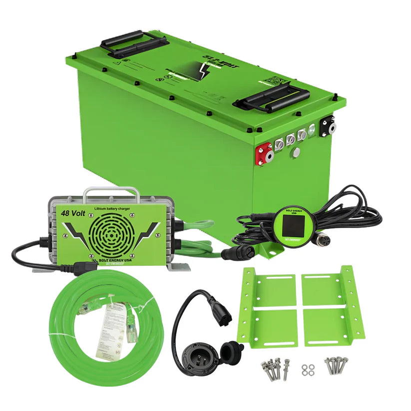 Bolt Energy 105AH 48 Volt THIN Golf Cart Lithium Battery - Standard Kit