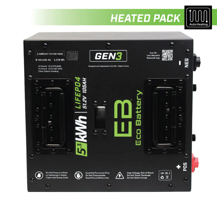 Eco Battery LIFEPO4 Lithium 48v 105ah Battery For Evolution D5 &amp; D6 DMax Models