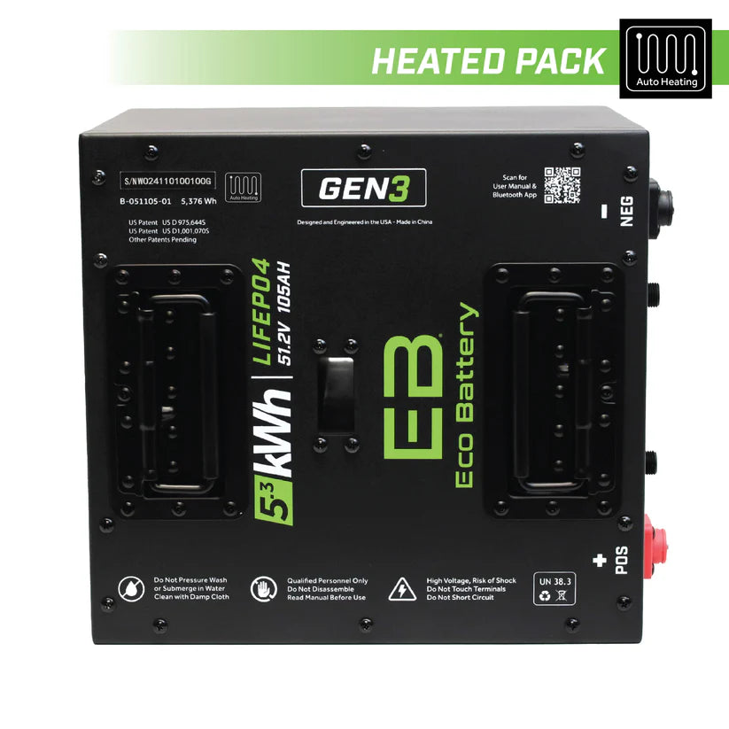 Eco Battery LIFEPO4 Lithium 48v 105ah Battery For Evolution D2 Models
