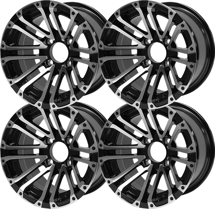 14″ Lancer Machined &amp; Black Wheel – Aluminum Alloy