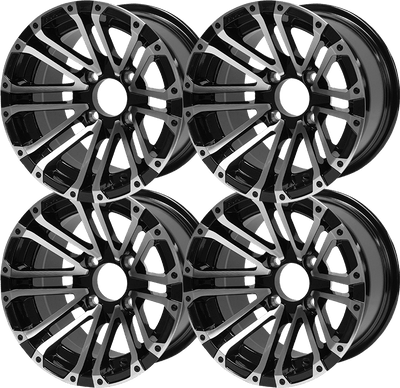 14″ Lancer Machined & Black Wheel – Aluminum Alloy