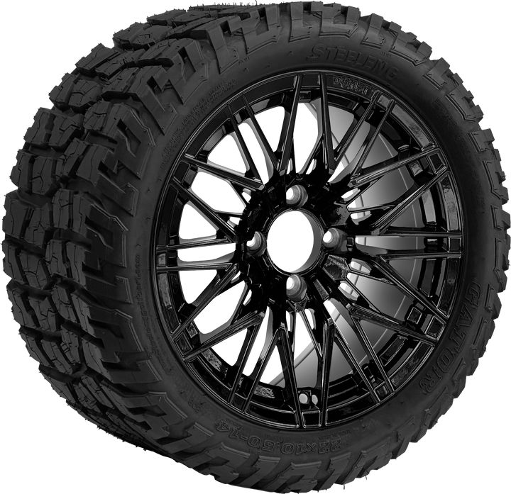 14″ Hornet Black Wheel – Aluminum Alloy / STEELENG BEAST WHEELS