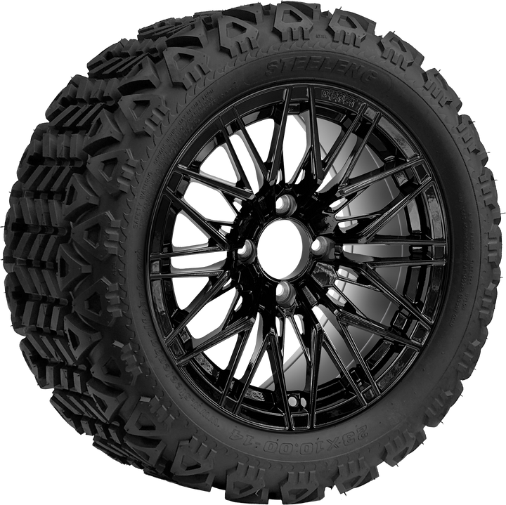 14″ Hornet Black Wheel – Aluminum Alloy / STEELENG BEAST WHEELS