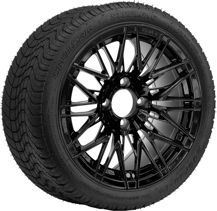 14″ Hornet Black Wheel – Aluminum Alloy / STEELENG BEAST WHEELS