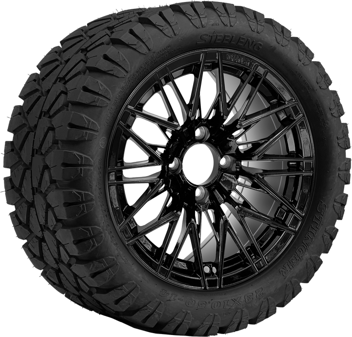 14″ Hornet Black Wheel – Aluminum Alloy / STEELENG BEAST WHEELS